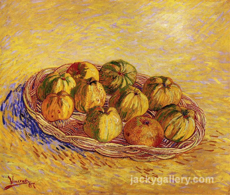 Still Life with Basket of Apples, Van Gogh painting